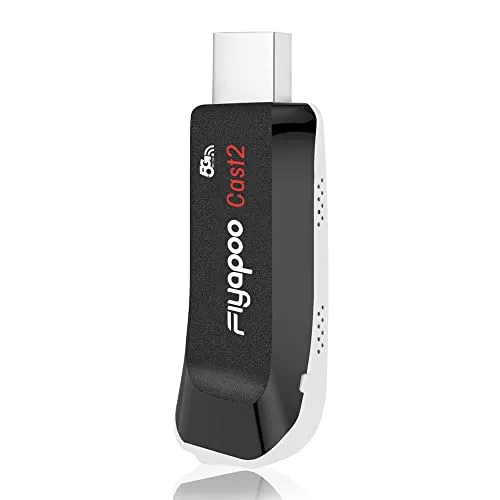 FIYAPOO Miracast Dongle 4K & 5G,Wireless Wi-Fi HDMI Dongle Streaming für iPhone/iPad/Android/iOS/Window/Mac OS Laptop, Tablet, PC zu HDTV/Monitor/Projektor (unterstützt Miracast, DLNA, Airplay)