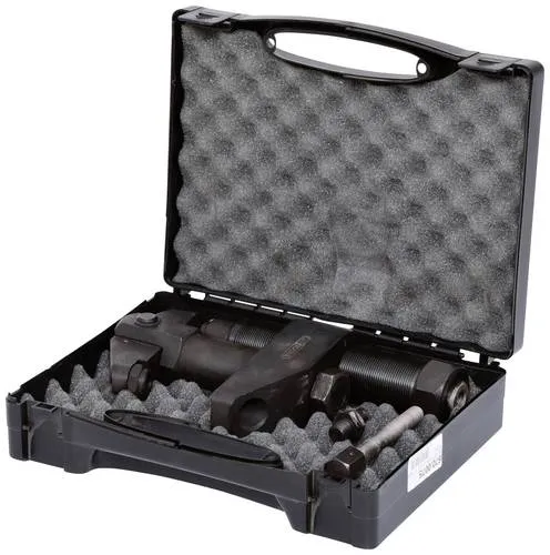 KS TOOLS Montagewerkzeug Trag-/Führungsgelenk 670.0075 - Querlenker & Kugelgelenke, 4-teiliges Set im praktischen Kunststoffkoffer für präzises Arbeiten bei Fahrzeugmontagen.