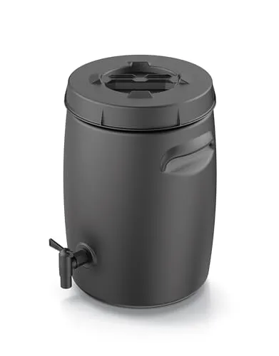 Spetebo Komposter Fass 25 l in grau von Spetebo