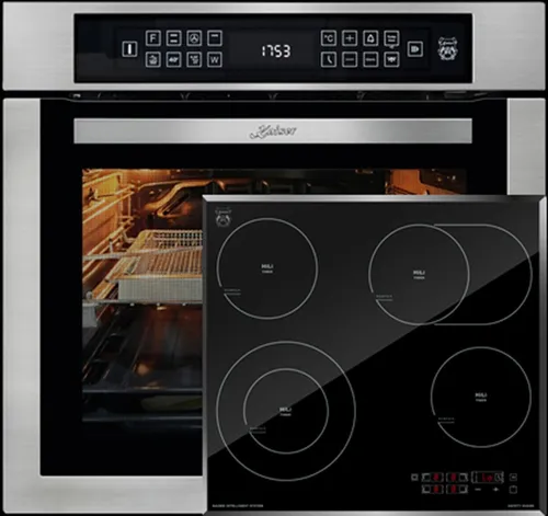 Kaiser Küchengeräte Backofen-Set EH 6306 N & KCT 6115 F – 60cm Edelstahl - Vielseitiges Backofen-Set mit 15 Funktionen, inkl. Heißluftfritteuse und Infrarotgrill. Hochwertige Verarbeitung, einfache Bedienung und edles Design für Ihre Küche.