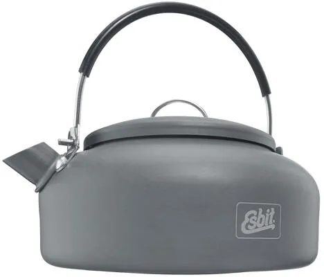 ESBIT Wasserkessel 0.6L aus leichtem Aluminium - Kochutensilien für Outdoor-Enthusiasten: Der ESBIT Wasserkessel aus leichtem, hartanodisiertem Aluminium bietet ein hervorragendes Gießverhalten und passt perfekt auf Klapp- oder Spirituskocher.