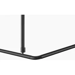 3er Barrierefreies Winkelstangen System (schwarz) von KS Handel 24