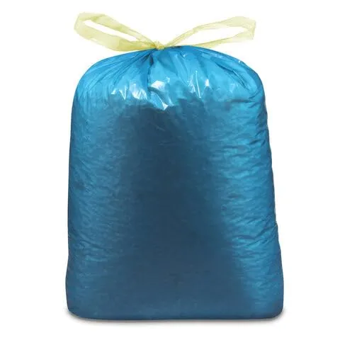 VEPATIM 25 Müllsäcke mit Zugband 120 Liter 70 x 100 cm LDPE blau