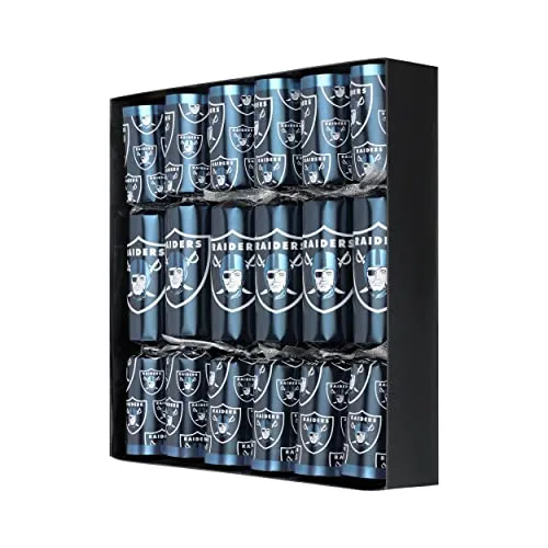 FOCO Las Vegas Raiders NFL Amerikanischer Fußball Packung mit 6 Weihnachtsfeier Gefälligkeiten