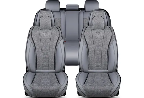 BREMER SITZBEZÜGE für Maserati Quattroporte 6, Komplettset in Grau - Autositzbezüge mit innovativem 3-Lagen-System für hohen Komfort und Schutz. Ideal für Maserati Quattroporte 6 ab 2012 – schützt vor Abnutzung und Schmutz.