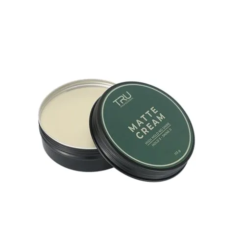 Tru Haarwachs Matte Cream Premium Hair Wax, Mattes Finish & starker Halt, 113g