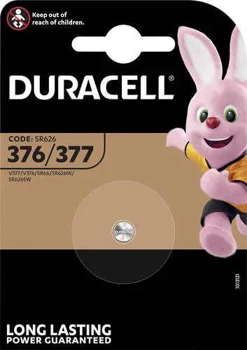 Duracell Knopfzelle 377 1.55 V 1 St. 28 mAh Silberoxid SR66