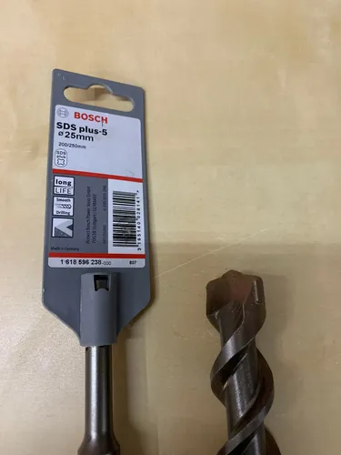 Bosch SDS Plus - 5 Hammerbohrer 25 x 200 mm, 2 schneidig - Bohrer für Beton, ideal für präzise und schnelle Bohrungen in Beton und Mauerwerk.