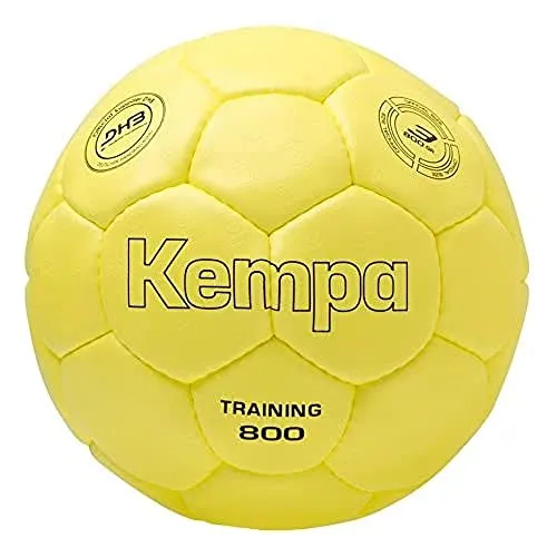 Kempa Handball Training 800 - Gelb, 3, 200182402 - Handball mit gutem Grip, ideal für Training und Wettkampf, Gewicht: 800g, Farbe: Gelb, Marke: Kempa