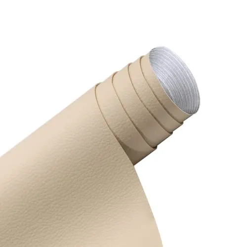 Kunstleder Selbstklebende Leder Reparatur Set, Lederflicken Selbstklebende Leder Reparatur Patch 40 x 150cm, für Sofas Autositze Bürostuhl Kopfteil Handtaschen Jacken, Beige