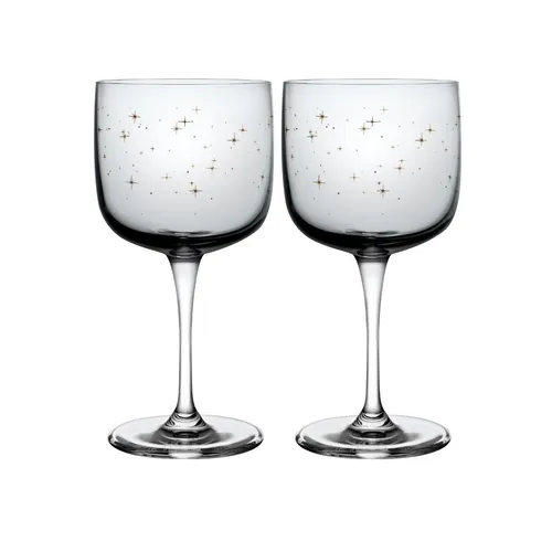 like. by Villeroy & Boch Winter Glow Weinglas Set 2tlg. - Elegante Weingläser aus Kristallglas im skandinavischen Winterlook, perfekt für festliche Anlässe und als stilvolles Geschenk.