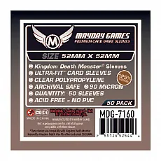 Mayday Games Premium Kingdom Death Monster Sleeves (50 Stück) 52x52mm - 7160 - Kartenhüllen 303068