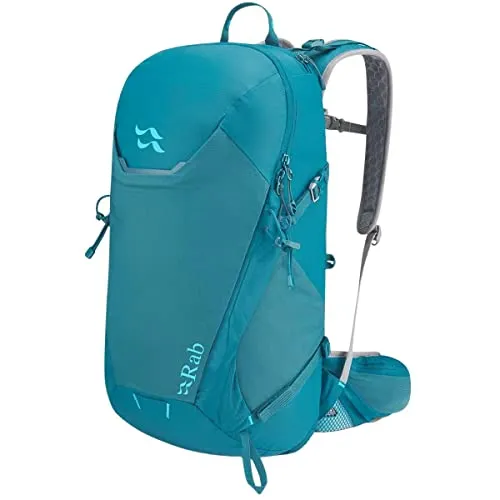 Rab Aeon ND 25L Damen Rucksack - Blau, ideal für Tagesausflüge - Daypack mit 25L Volumen, besonders leicht und komfortabel, perfekt für aktive Frauen bei Outdoor-Abenteuern.