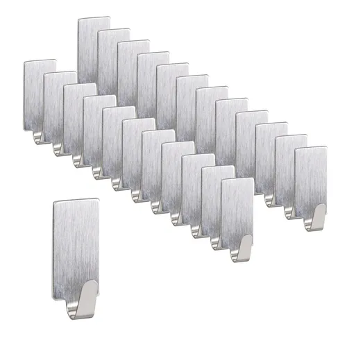 Klebehaken Wandhaken rostfrei selbstklebend Wandhaken eckig Edelstahlhaken