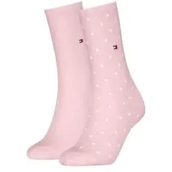 Tommy Hilfiger 2P Women Dot Sock Hellrosa Gr 39/42 Damen