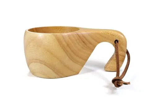 Origin Outdoors Unisex – Erwachsene Kuksa Teller, Braun, 15 x 8 x 6 cm
