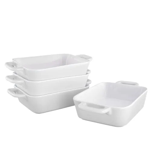 KVOTA MINI Auflaufform Set 4 St. aus Keramik - Ofenformen für stilvolles Servieren, ideal für Portionen und verschiedene Speisen. Hochwertige Keramik sorgt für optimale Wärmeisolierung und einfache Reinigung.