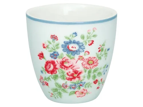 Greengate Becher Ailis Mini Latte Cup pale blue 0,13 l, Steinzeug