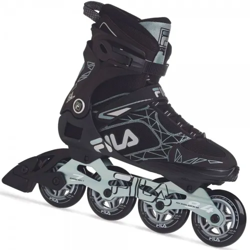 Fila Legacy Pro 84 Inlineskates Schwarz/Grau, Größe 43 - Erleben Sie höchsten Komfort mit den Fila Legacy Pro 84 Inlineskates! Der leichte Aluminiumrahmen und die anatomische Polsterung garantieren eine hervorragende Passform für entspanntes Fahren.
