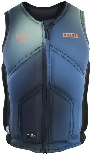 ION COLLISION CORE Weste 2023 - Blue Gradient - M - Wakeboarder Prallschutzweste mit Frontzip für einfachen Ein- und Ausstieg. Bietet optimalen Schutz für Brust, Rippen und Wirbelsäule, ideal für Einsteiger und Profis.