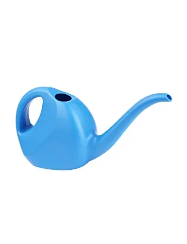 Garronda Gießkanne Zimmerpflanzen Innen, Gießkanne klein Plastik, Bewässerung für Zimmerpflanzen, Gieskanne für Haushalt GD-0045 (Blau, 2 Liter)