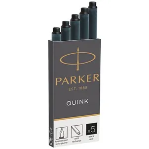 PARKER Tintenpatronen für Füller 1950382 schwarz, 5 St.