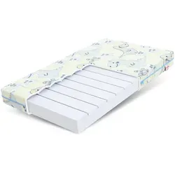 FDM Kindermatratze 90x200 cm, Hellgelb mit Animalprint von FDM