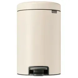 Brabantia Treteimer Newicon 12 L Soft Beige - Haushaltszubehör, mit hygienischem Fußpedal und geruchsdichtem Deckel für eine frische Umgebung. Ideal für kleine Räume, langlebig und umweltfreundlich.