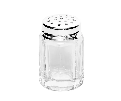 Brillibrum Mini Salzstreuer aus Glas mit Feinsilberverschluss - Eleganter Salzstreuer aus hochwertigem Glas mit 1000er Feinsilberverschluss, perfekt für stilvolle Tischdekoration und individuelles Nachwürzen beim Essen.
