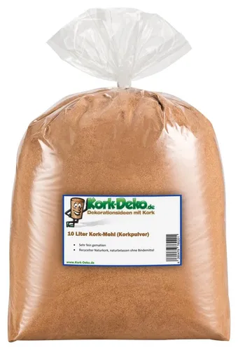 Produktbild Liter Korkmehl / Korkpulver / Korkstaub (sehr fein) (Cork Dust Pop Up Boilie) 10