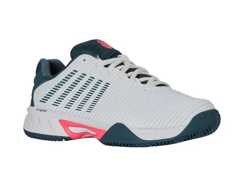 KSwiss Hypercourt Express 2 Clay/Sandplatz Tennisschuhe für Kinder - Tennisschuhe für Kinder, leicht und stabil, ideal für aufstrebende Spieler. Bietet ganztägigen Komfort und optimale Fußposition für ein reaktionsschnelles Spiel.