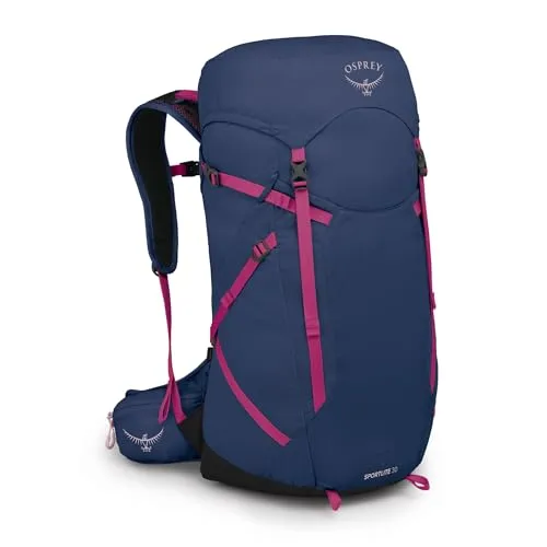 Osprey Sportlite 25 Rucksack M/L, Alkaline/Hotspot Pink - Daypack, ideal für Wanderungen mit nur 862g Gewicht, bietet perfekten Tragekomfort und Funktionalität.