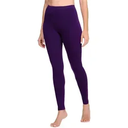 Ladeheid Leggings Damen Lange Leggings aus Viskose LA40-201 (1-tlg) elastischer Bund lila 40