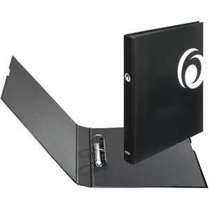 Herlitz Ringbuch 10935153 maX.file Fresh Colour A4, 2 Ringe, Ring-Ø 25mm, schwarz