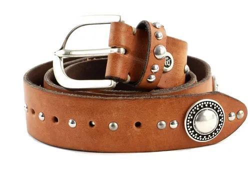 b.belt Ledergürtel braun 105 cm - Hochwertiger Ledergürtel in Cognac für einen lässigen Look. Ideal für den täglichen Einsatz und vielseitig kombinierbar.