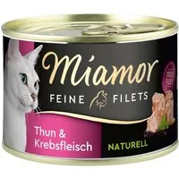 Produktbild Miamor Katzen-Nassfutter Feine Filets Natur Thunfisch und Krebsfleisch 156 g