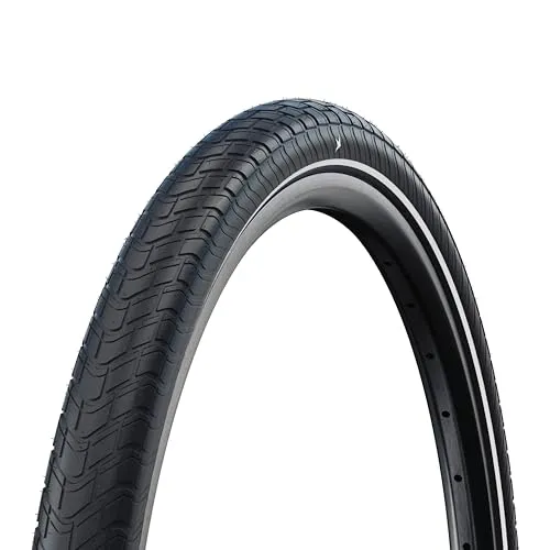 Schwalbe Motion Big Apple 28'' x 2.00 - Umweltfreundlicher Urbanreifen - Fahrradreifen mit komfortabler Ballon-Technologie, hergestellt aus 80% erneuerbaren Ressourcen. Ideal für E-Bikes und City-Bikes, bietet er hervorragende Dämpfung und Pannenschutz.