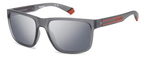 POLAROID Herren S Sonnenbrille, Mattgrau, 57 - Sportbrillen mit polarisierten Gläsern für optimalen UV-Schutz und klare Sicht, ideal für Outdoor-Aktivitäten und Sport.