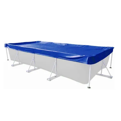 Abdeckplane Rechteck 600x300 cm Blau - Robuste Abdeckung aus Polyethylen für Sommer- und Wintergebrauch, ideal für den Schutz Ihres Pools.