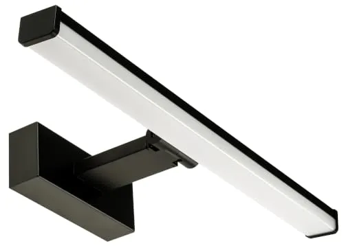 ChiliTec LED Spiegelleuchte 40cm, IP44, Schwarz Matt