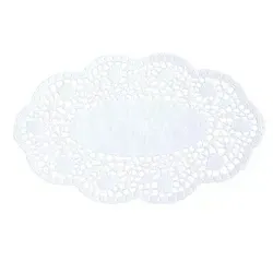 Moccadeckchen oval `Rose`,  17 x 24 cm 250