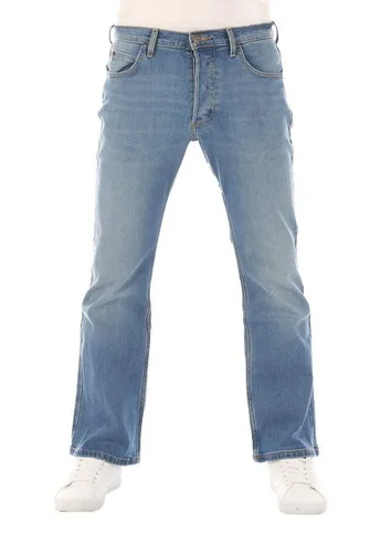 Lee Jeans Herren Stretch Bootcut Denver Jeanshose - Blue Used Fever, Größe 34W/30L - Modische Bootcut Jeans für Herren, bequem dank Stretchanteil und ideal für Arbeit oder Freizeit. Pflegeleicht und in verschiedenen Größen erhältlich.