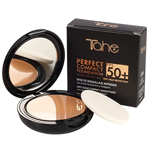 Tahe Compact Foundation Perfect Compact Foundation Anti-Aging Perfekte Abdeckung LSF 50+, 15 g (10 Pure)