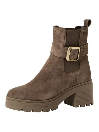 Tamaris TOUCH-IT Blockabsatz Stiefelette 1-25433-45 - Elegante Tamaris Stiefelette mit 7 cm Blockabsatz und stylishen Details. Das innovative TOUCH-IT-Fußbett sorgt für hohen Tragekomfort und passt sich optimal an. Ideal für stilvolle Auftritte im Alltag, egal ob beim Stadtbummel oder im Büro.