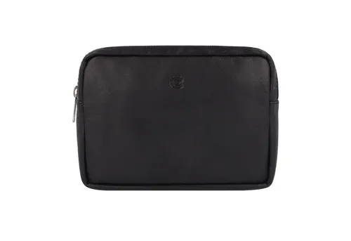 Esquire Eco Gürteltasche Leder 13 cm in schwarz von Esquire