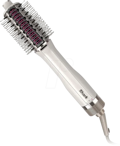 Shark HT202EU SmoothStyle - Stylingbürste in elegantem Weiß, für glattes und glänzendes Haar mit einfacher Handhabung