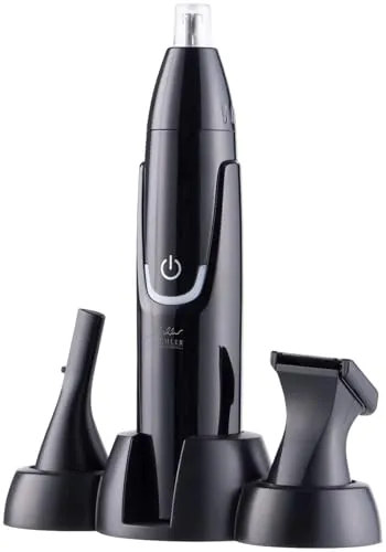 Sichler Beauty Augenbrauenrasierer: 3in1-Akku-Nasenhaar-, Barthaar- & Augenbrauentrimmer, 500 mAh, USB-C (Trimmer, Ohrhaarschneider)