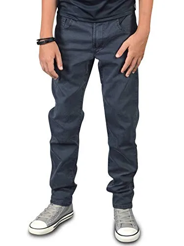 BEZLIT Jungen Jeans Hose Straight Fit Stretch 22872 (104, Grau) - Jungen-Jeanshosen aus 98% Baumwolle und 2% Elasthan für optimalen Tragekomfort. Ideal für Schule und Freizeit, bietet viel Bewegungsfreiheit und stylisches Design.