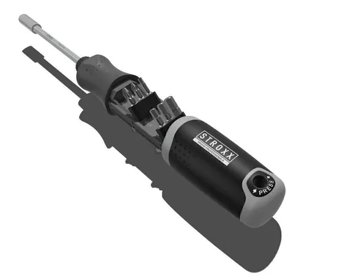 Bit-Schraubendreher inklusive 12 Bits mit Drive-Funktion und 2-Komponentengriff