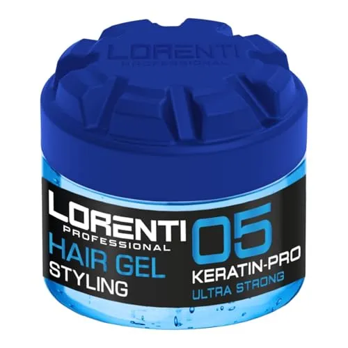 LORENTI TOKYO & SEOUL Barber Hair Styling Gel 05 Keratin-Pro Ultra Hold 300ml - Haargel Herren - Starker Halt - Kein Verkleben und ohne Rückstände - Alkohol Frei - Hair Gel - wet hair look